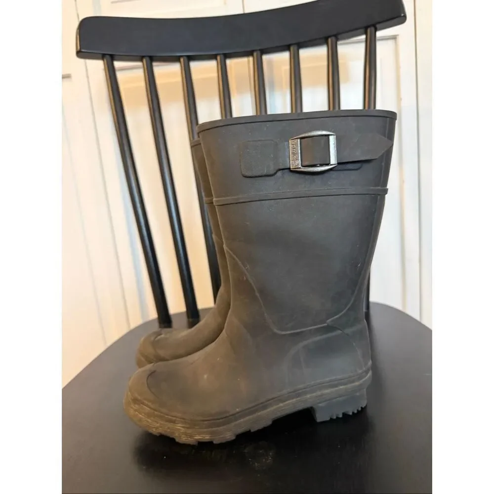 Kamik raindrops boys black rainboot size 13